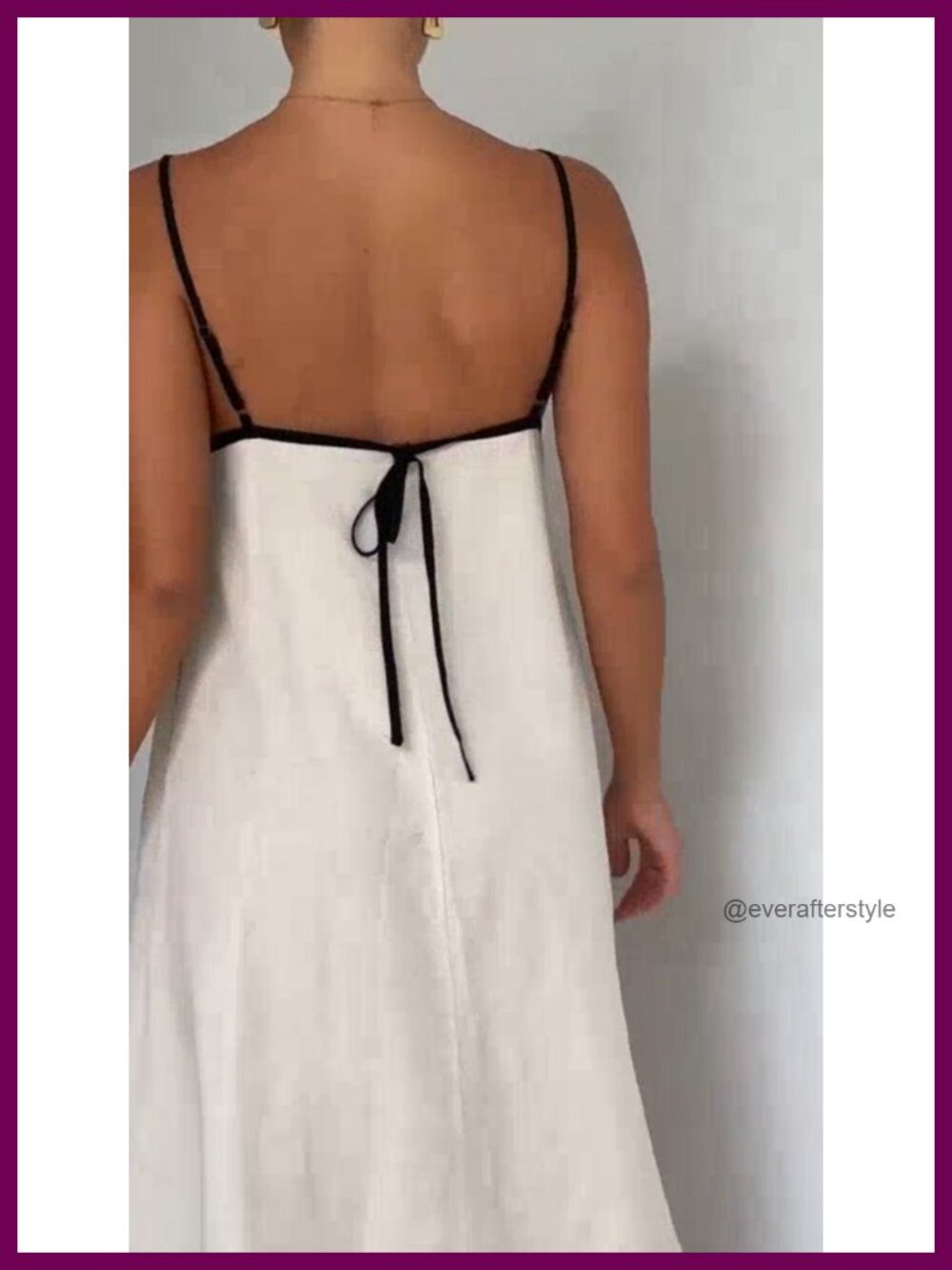Linen Blend A-line Maxi Dress with Pockets - Picture 6 of 6